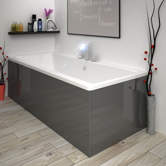 Acrylic MDF Bath Panel Grey Bathroom City
